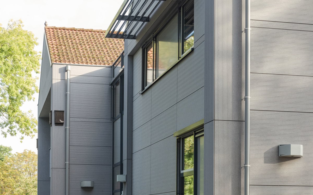 Architect Martien Van Vliet (Bureau Bos)  specifies EQUITONE for the renovation of the De Hoeve primary school  in The Netherlands