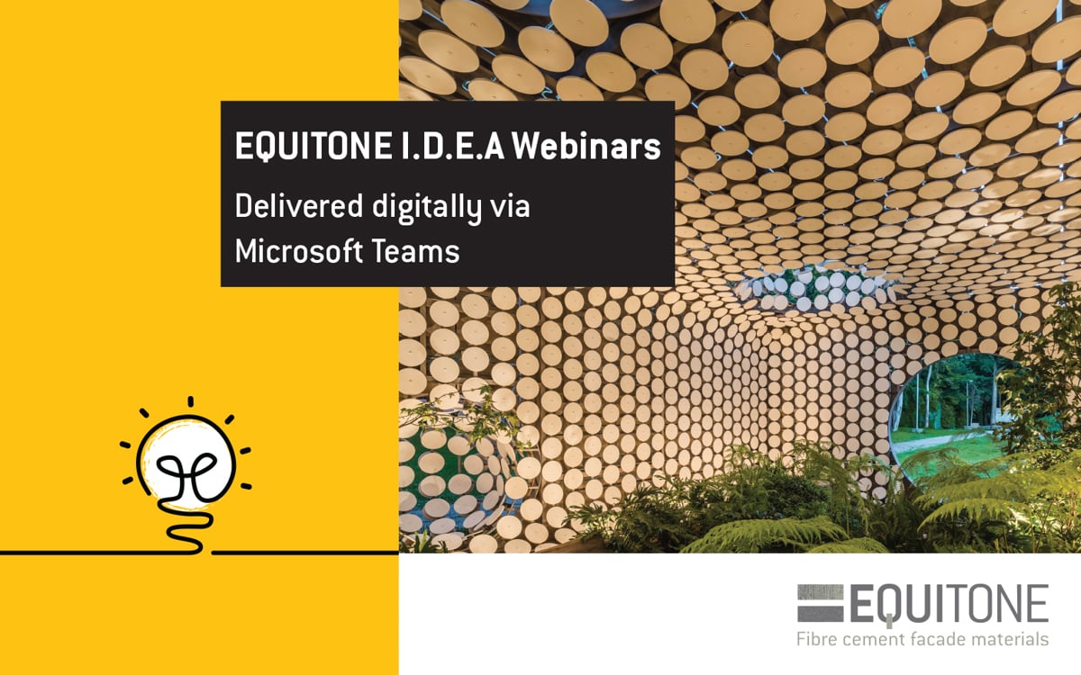 Equitone I.D.E.A. Webinar-ok építészeknek