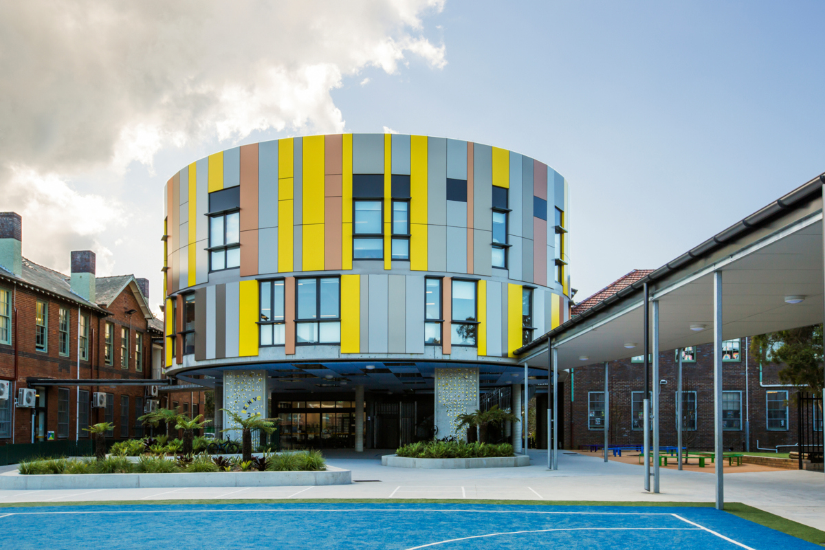 Randwick Public School Bildungsbau mit EQUITONE